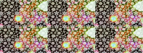 Küçük çiçekte güzel bir desen. Robot resim. Çiçekli bahar çiçekleri. Küçük renkli çiçekler. Moda baskıları için zarif bir şablon. Motley illüstrasyonu.