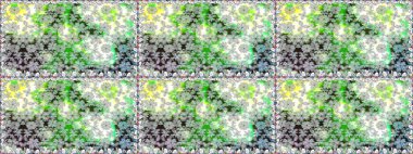 Düz Çiçek Elementleri Tasarımı. Gri renkli çiçekler. Raster Illustrasyon 'da moda olmayan çiçek deseni. Renkli Yaz Temalı Kusursuz Arkaplan.