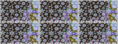 Çiçekler suluboya seamless modeli. Raster şık kumaş deseni.