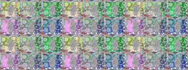 Şirin çiçekler. Satır seamless modeli. Rasterleştirme Trendy kumaş deseni.