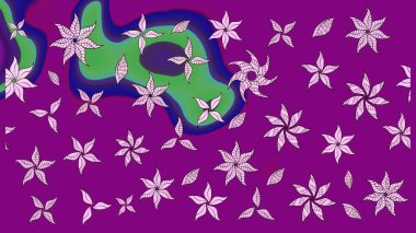 Mor renkli çiçekler. Düz Çiçek Elementleri Tasarımı. Çiçek desenli eskiz, yaz çiçekleri. Renkli Bahar Teması çizim şablonu.