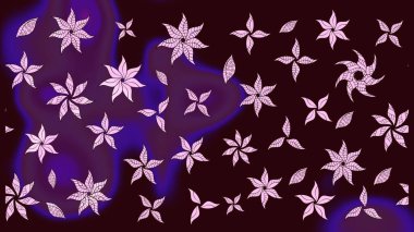 Çiçek desenli eskiz. Gömlek baskısı için çiçek boyası. Kahverengi renkte çiçekler.