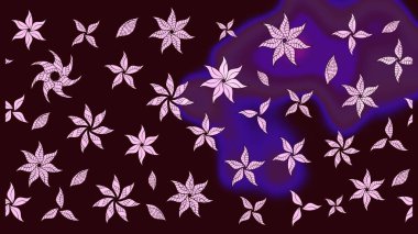 Üst manzara, yumuşak stil. Sevgililer günü ve tebrik kartı konsepti için şık bir davetiye. Kahverengi renkte manzaralı çiçek deseni. Çiçek kompozisyonu, el boyası, hassas şablon..