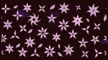 Kahverengi el çizimi. Sanat, çiçeklere ilham verir ve arka plan bırakır. Karalama çiçekleri çizim kalıbı. Raster deseni.