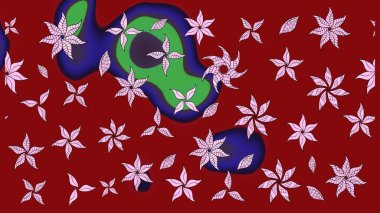 Flower eskiz arka planı. Çiçek deseni. Raster illüstrasyonu. Şatafatlı bahar bahçesi dokusu.