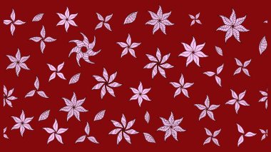 Renkli Bahar Teması eskiz kalıbı. Kırmızı renkte zarif çiçek buketi suluboya. Raster illüstrasyonu. Düz Çiçek Elementleri Tasarımı.