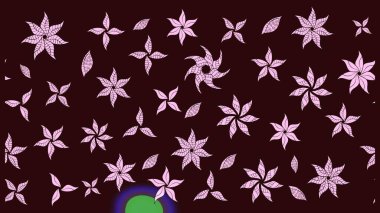 Raster - stok. Kahverengi çiçekli eskiz deseni, suluboya çiçek deseni, sevimli çiçek, duvar kağıdı, kart veya kumaş için fayanslı.