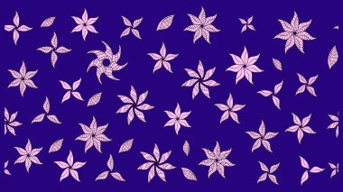 Raster deseni. Çiçekli çiçek deseni, suluboya. Süslü kumaş deseni.