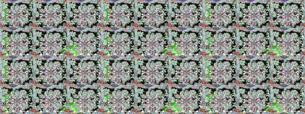 Renkli çiçekler. Çiçeksiz desenli arka plan, yaz çiçekleri. Renkli Bahar Temalı Kusursuz Arkaplan. Düz Çiçek Elementleri Tasarımı.