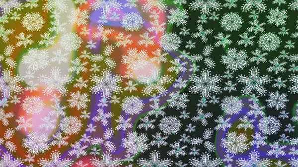 Retro tekstil tasarım koleksiyonu. Gri üzerine gri. El çizimi çiçek unsurları olan soyut çizim raster deseni. 1950-1960 motifleri. Çiçekli ipek eşarp..