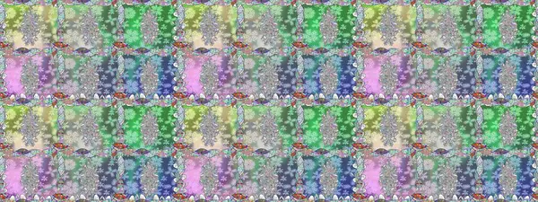 Şirin çiçekler. Satır seamless modeli. Rasterleştirme Trendy kumaş deseni.