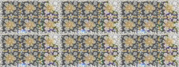 Antika altın tekrarlanabilir duvar kağıdı. Gri renklerdeki altın element. Barok tarzında altın çiçek süsü. Damask arkaplanı tekrarlayan kusursuz desen.