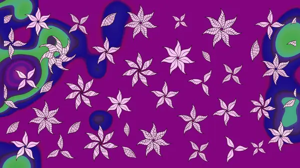 Modaya uygun kumaş deseni. Tony 'nin kumaş kalıbını çiz. Raster illüstrasyonu. Küçük çiçekte sevimli çiçek deseni var..