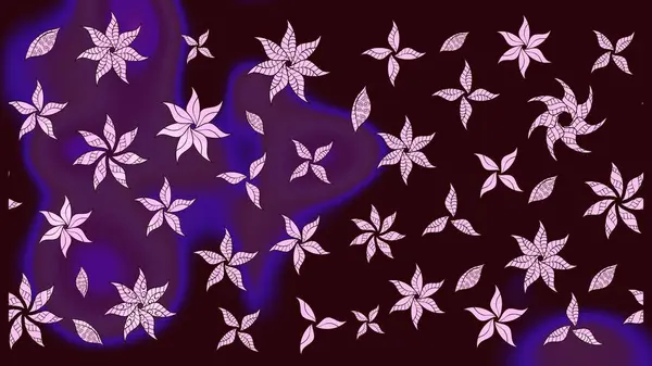 Çiçek desenli eskiz. Gömlek baskısı için çiçek boyası. Kahverengi renkte çiçekler.