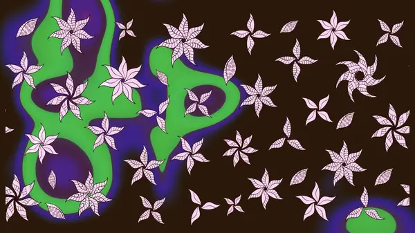 Klasik çiçek desenli. Yumuşak pamuk tasarımı. Raster 'ın taze dokusu. Paketleme, tekstil, duvar kâğıdı için çiçek eskizi. Yumuşak kiremit.