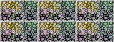 Güzel kumaş deseni. Bahar çiçekli, dikişsiz, sevimli çiçek deseni. Raster illüstrasyonu.