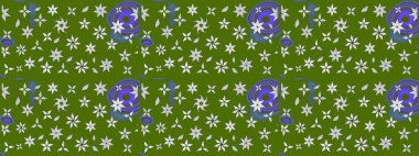 Yeşil renkli çiçekler. Elle boyanmış suluboya resim çizimi çiçekler ve bitkiler.