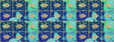 Altın elementli mavi renklerde altın eskiz deseni. Mavi renkli ve altın elementli eskiz deseni. Noel, kar tanesi, yeni yıl.