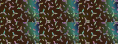 Raster Noel soyut renkli arka plan ve düşen kar tanesi. Raster illüstrasyonu. Kar tanesi arkaplanı.