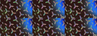 Modern tasarım posteri, kapak tasarımı, kahverengi, mavi ve gri renkli kart tasarımı. Son moda kar taneleri ve elementler onun kartlarını gösteriyor. Kar taneleri tasarımı. Retro biçim dokusu, şablon kış elementleri.