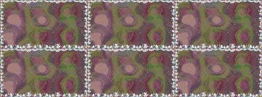 Çiçekler suluboya tarzında kahverengi renkte. Kahverengi renkli çiçeklerle kusursuz çiçek deseni.