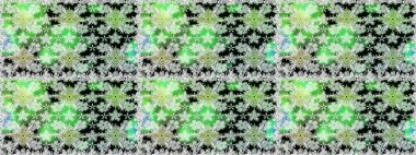 Çiçeksiz desenli, suluboya elle çizilmiş elementler. Parlak renkli fantezi çiçekleri, yapraklar, yeşil renkli tomurcuklar.