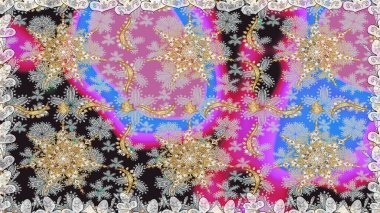 Gri renkli Raster altın deseni. Altın kar taneleri basit, pürüzsüz desen. Soyut duvar kâğıdı, ambalaj dekorasyonu. Kışın sembolü, Mutlu Noel tatili, Mutlu yıllar 2019.