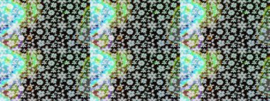 Küçük renkli çiçekler. Küçük çiçekte güzel bir desen. Moda baskıları için zarif bir şablon. Robot resim. Çiçekli bahar çiçekleri. Motley illüstrasyonu.