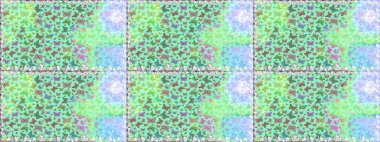 Kıyafet tarzı için mavi arka planda dekorasyon. Tasarım için Raster Kelebekleri. Fantezi renkli resimler koleksiyonu. Farklı renkte kelebeklerden kusursuz. Raster illüstrasyonu.