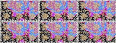 Gri renklerde, altın çiçekli altın desenler. Raster geometrik arka plan. Altın rengi, kusursuz çizim. Senin tasarımın için, duvar kağıdı..