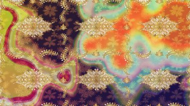 Paisley 'ler zarif çiçek desenli eskiz arka plan duvar kâğıdı resimleriyle klasik güzel modern 3D çizgili sanat eseri ve nötr desenli çiçek yaprakları ve süslemeleri..