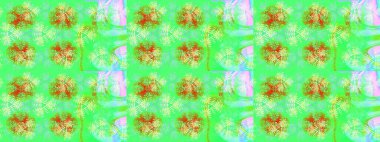 Kar taneleri, kar yağışı. Güzel, yeşil, mavi ve nötr kar taneleri renkli bir arka planda izole edilmiş. Düşen Noel stili kar taneleri. Görüntü.