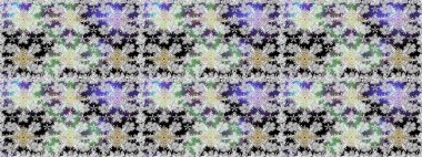 Raster - stok. Kusursuz bir arka plan modeli. Suluboya, elle çizilmiş. Vadinin gri renkli çiçekleri.