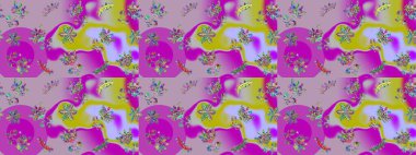 Renkli arka planda güzel kar taneleri. Raster kar taneleri deseni. Raster illüstrasyonu.