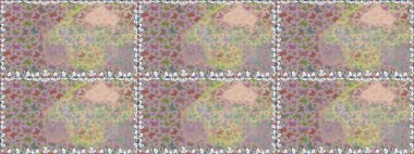 Yazdırmayı tekrarla. Tarafsız ve bej renkli suluboya kelebekleri olan pürüzsüz bir arkaplan deseni. Sonsuz. Raster illüstrasyonu.