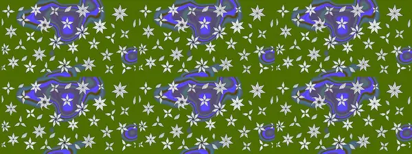 Raster illüstrasyonu. Çiçek desenli çizim. Düz Çiçek Elementleri Tasarımı. Güzel kumaş deseni. Asya tekstil tarzında. Renkli Bahar Teması çizim şablonu.