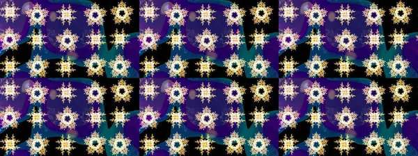 Taslak dekoratif arka plan, çiçek mandala. Çiçek. Raster illüstrasyonu. Mavi renklerde.