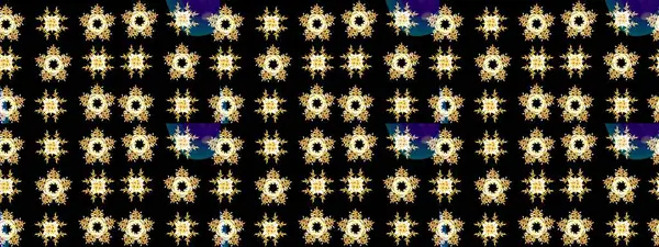 Raster illüstrasyonundaki çiçek desenli çizim. Siyah renkte çiçekler.