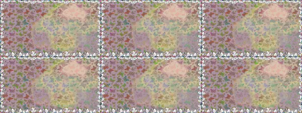 Yazdırmayı tekrarla. Tarafsız ve bej renkli suluboya kelebekleri olan pürüzsüz bir arkaplan deseni. Sonsuz. Raster illüstrasyonu.