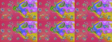 Yumuşak, bahar çiçekli arka plan. Pembe renkli çiçekler. Raster çiçek desenli ve çiçekli..