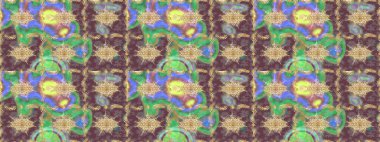 Raster oryantal süs. Kahverengi renklerde altın desenler ve altın elementler. Altın deseni çiz.