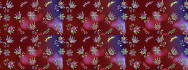 Raster sorunsuz sevimli çiçek deseni. Bahar Yaz saati. Tatil ruh. Nazik romantik Yazdır.