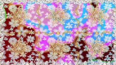 Noel, kar tanesi, yeni yıl 2019. Tarafsız renklerde, altın elementlerle kusursuz bağ dokusu.