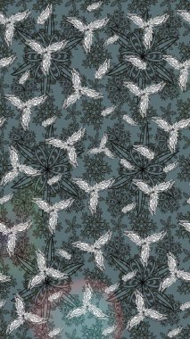 Çiçek tasarımı için inanılmaz bir kolaj cenneti tarzı. Çiçekli zambakların eskiz geçmişi. Çiçek açan parlak kolaj çiçeği nötr.