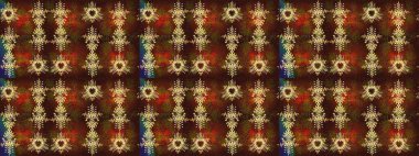 Küçük bir çiçekte eskiz deseni. Hoş bir çiçek geçmişi var. Güzel kumaş deseni. Raster illüstrasyonu.