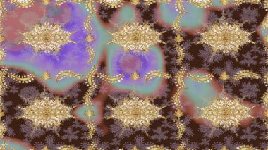 Kahverengi renkli ve altın elementli desen. Eskiz öğesi ahşap oyma. Oyma. Küçük bir alan derinliği. Altın kaplamalı kahverengi zemin. Patina. Klasik mobilya tarzı. Lüks mobilyalar..