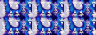 Düz kar karalama ikonları, yılbaşı afişi için kar taneleri silueti, kartlar. Güzel soyut kar taneleri altın rengi raster tasarımı. Yeni yıl kar tanesi.