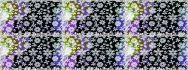 Raster çiçekli arka plan. Yazdır. Güzel, pürüzsüz bir desen. Renkli Yaz Temalı Kusursuz Arkaplan. Güzel kumaş deseni. Düz Çiçek Elementleri Tasarımı.