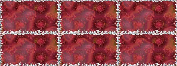 Renkli Bahar Temalı Kusursuz Arkaplan. Düz Çiçek Elementleri Tasarımı. Çiçekli, kusursuz bir arkaplan. Çocuk stili.