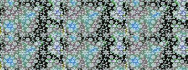 Tarafsız renklerde güzel bir tekstil. Raster illüstrasyonu. Suluboya çiçekli çiçek deseni.